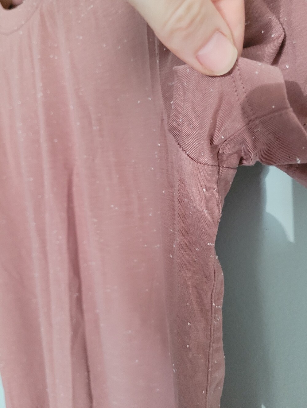 Lululemon Love Crew T-Shirt - Speckled Mauve Pink - Size 2? **No Tag** - Picture 3 of 6